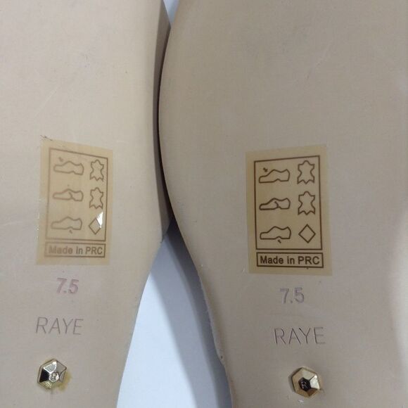 RAYE Kate Heel Mule Slip On Shoe Floral Embroidered Ankle Wrap Mule New Size 7.5 - Picture 4 of 7